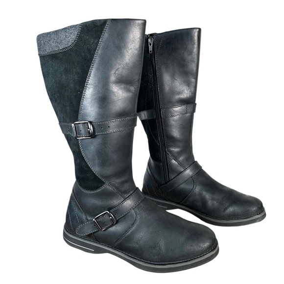 L.L.BEAN Tall Leather & Suede Riding Boots - Picture 2 of 10